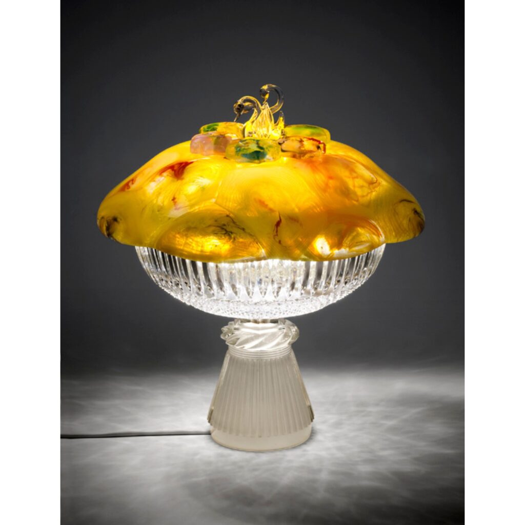 Lichtobject met zwanen - Marja Steinmetz (2023)